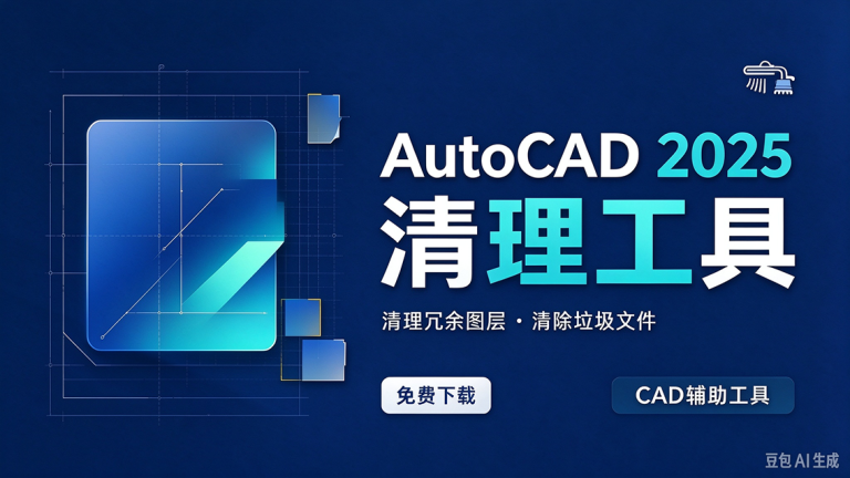 CAD2025 清理工具｜一键彻底清除残留